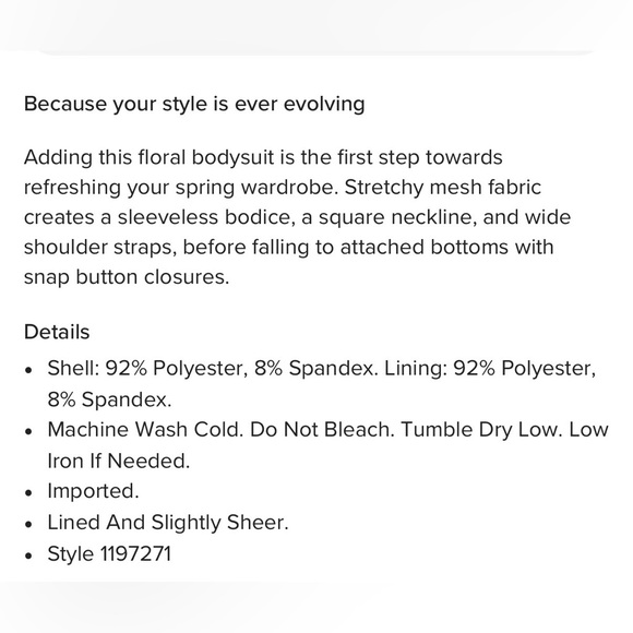 Lulu's Floral Bodysuit in Pink and Cream Floral Mesh - Picture 8 of 8